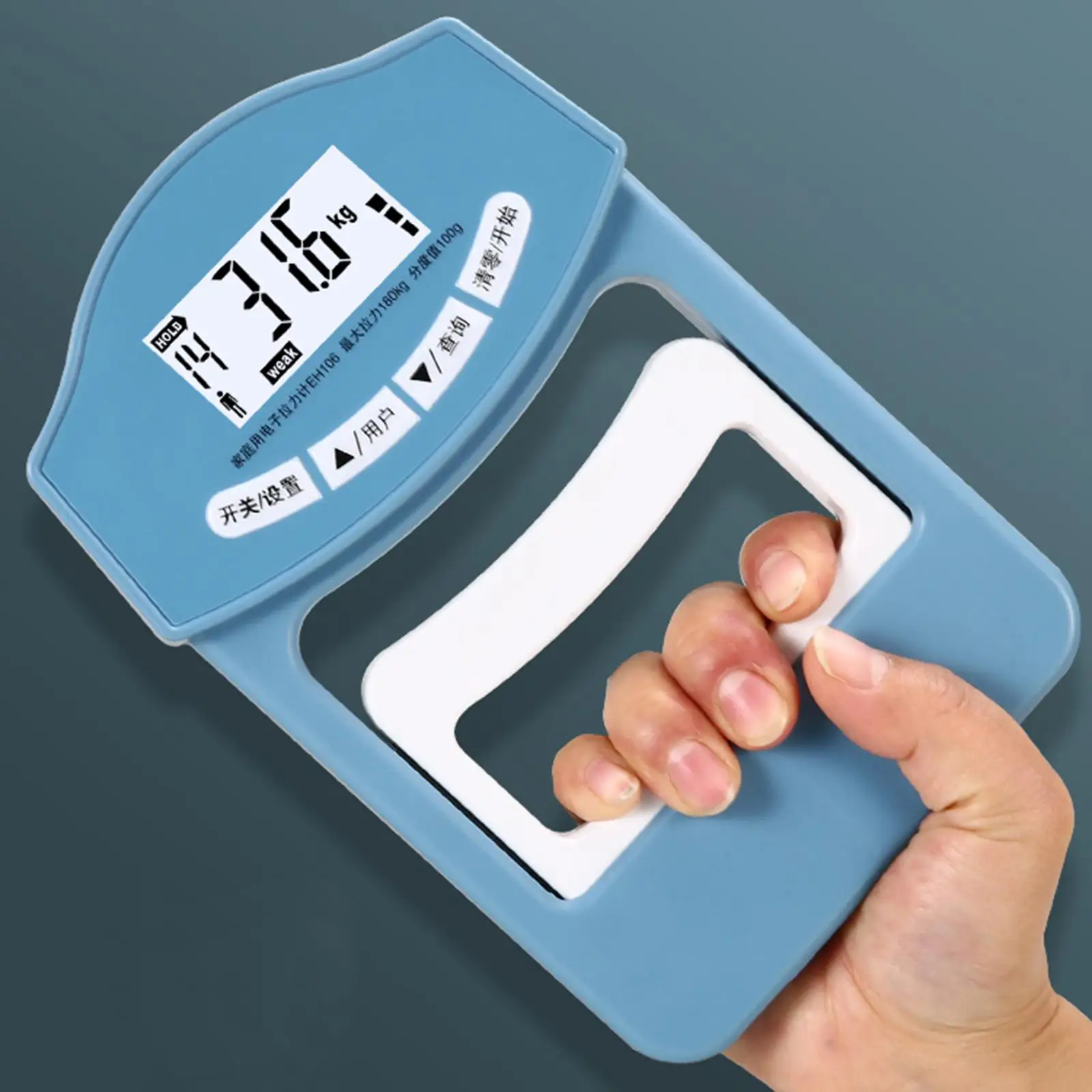 

Electronic Grip Strength Dynamometer Auto Capturing 300lb/90kg Hand Grip