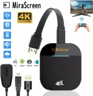 Экран Mira G5, 2,4G, 5G, 1080P, 4K, беспроводной HDMI ключ, ТВ-флешка, Miracast, Airplay, ресивер, Wi-Fi-ключ, зеркальный экран