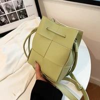 pu leather women handbags weave korean messenger female bag vertical bolda transversal feminina shoulder bag wallet phone clutch