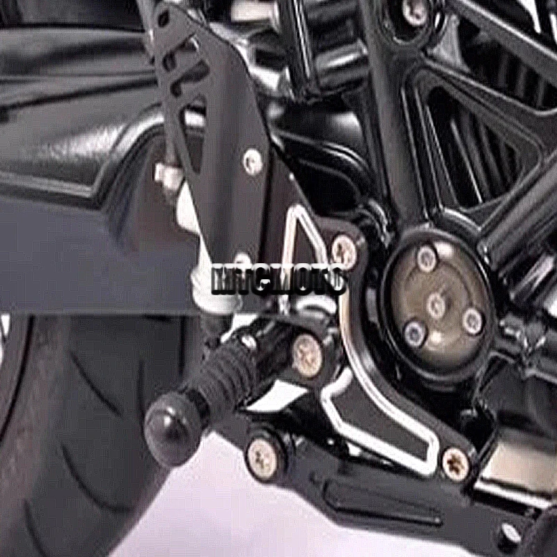 Фото Черный алюминиевый регулируемый многоуровневый новый для Bmw R nine T/Pure/Scrambler/Urban G/S 2017-2023, комплект задних подножек для мотоцикла №4
