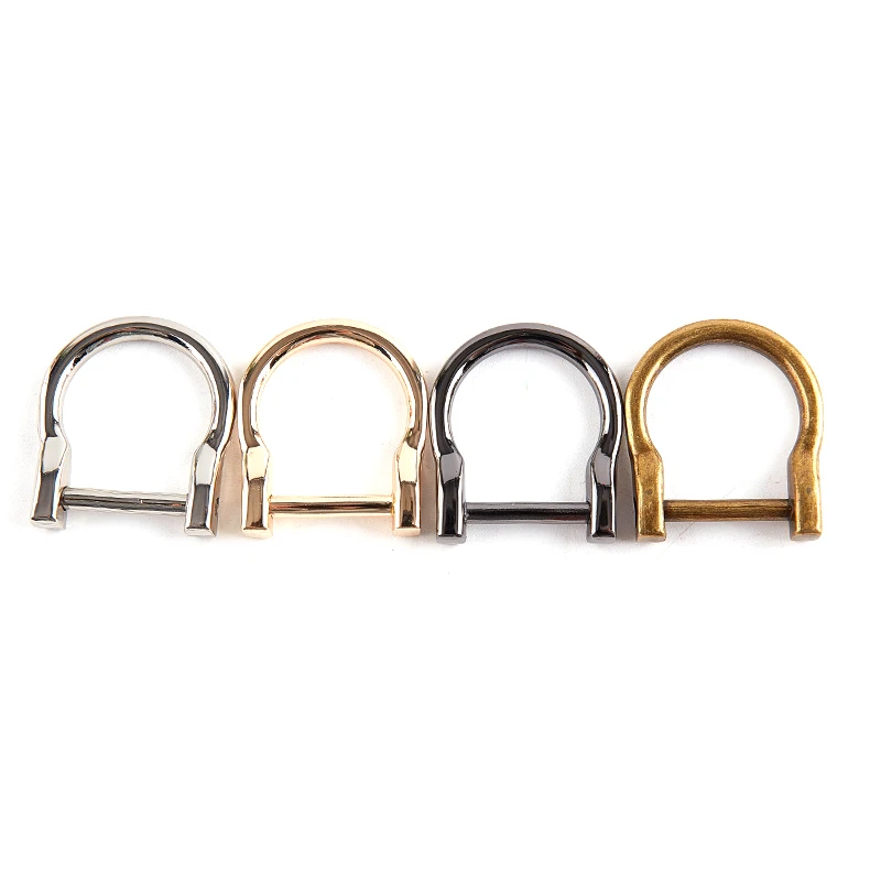 

1pc Metal Detachable Removable Open Screw D Ring Buckle Shackle Clasp Leather Craft Bag Strap Belt Handle Shoulder Webbing