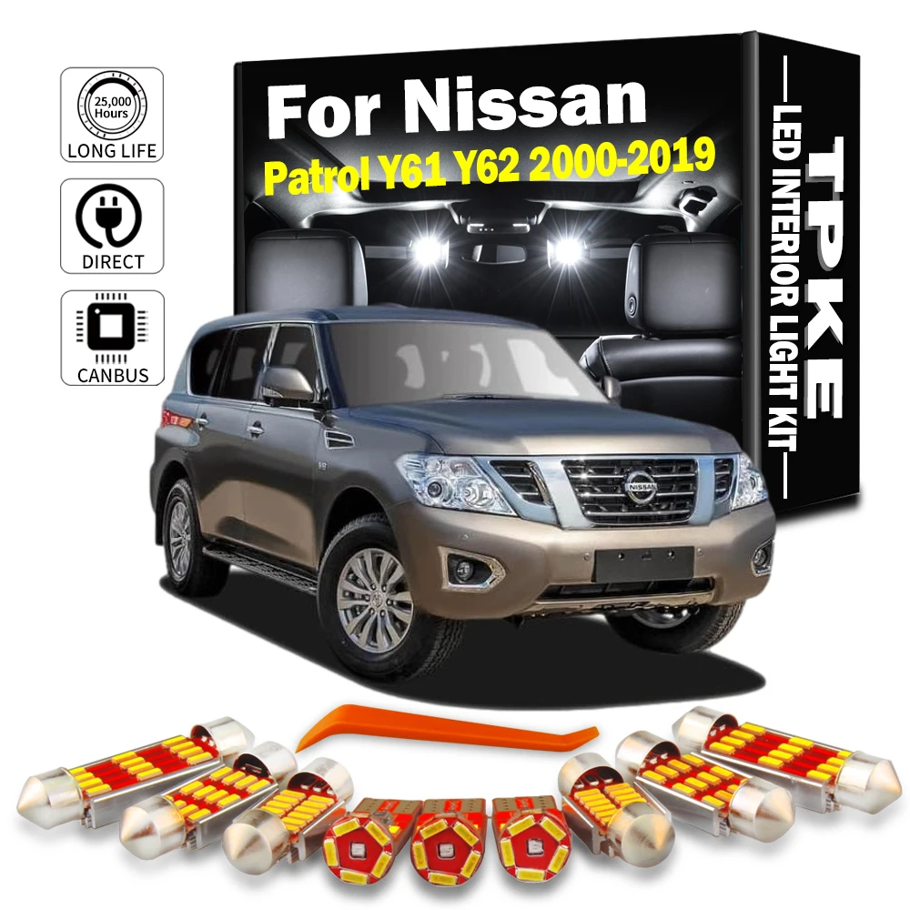 TPKE Canbus светодиодный комплект внутреннего освещения багажника с картой купола