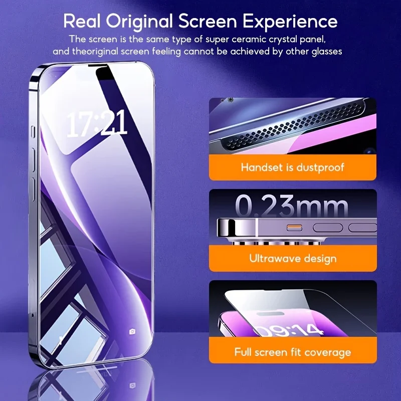 Закаленное стекло 6 в 1 для iPhone 16 14 15 13 12 11 Pro Max Защитная пленка объектива камеры Mini