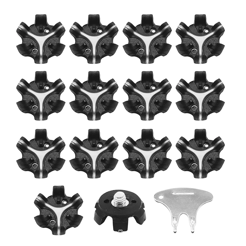 

Golf Shoe Spikes Kit Golf Shoe Spikes Tooth Lock Golf Spikes Replacement for Most Golf Shoes Models Easy Install