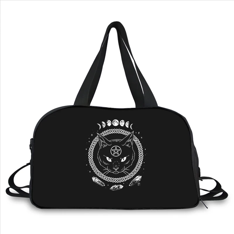 Pentagram Demonic Satanic ARTpattern 3D printing fashion trend portable large capacity multi function messenger bag travel bag