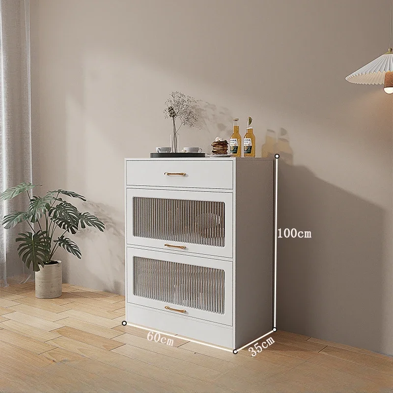 Боковой шкаф для хранения вещей стеклянный сервант спиртных напитков кухонный