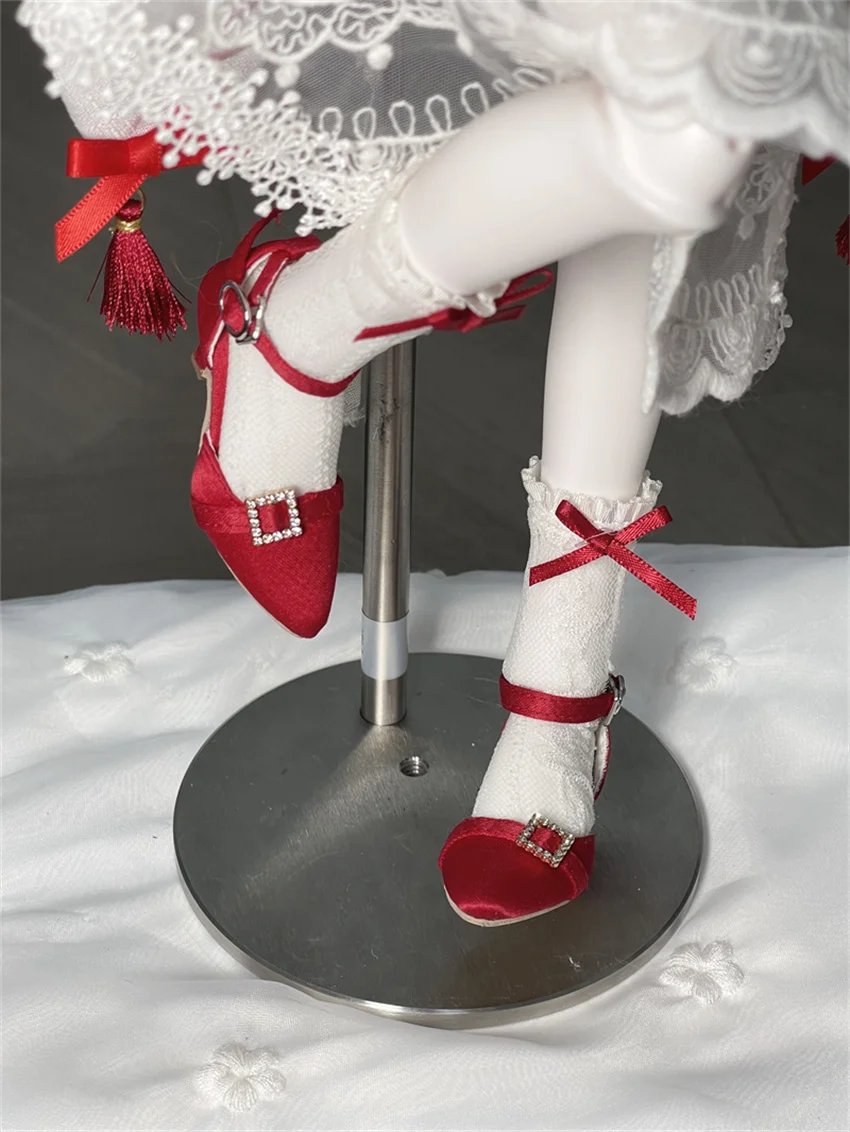 Обувь BJD/SD, туфли на высоком каблуке 1/3/4 для девочек, шелковые ...