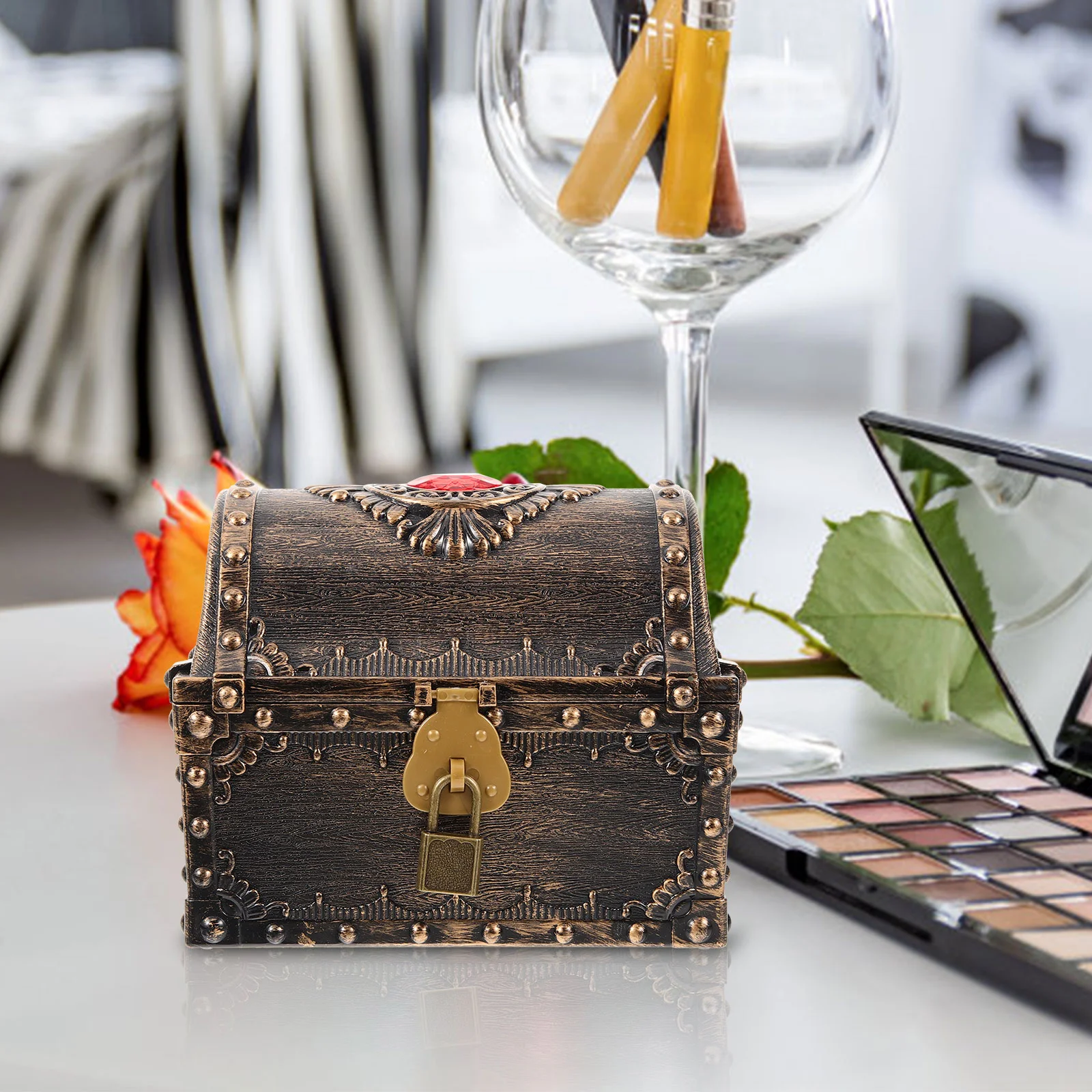 Ювелирные изделия пиратский ящик для охоты сокровищ детский ретро-хранение