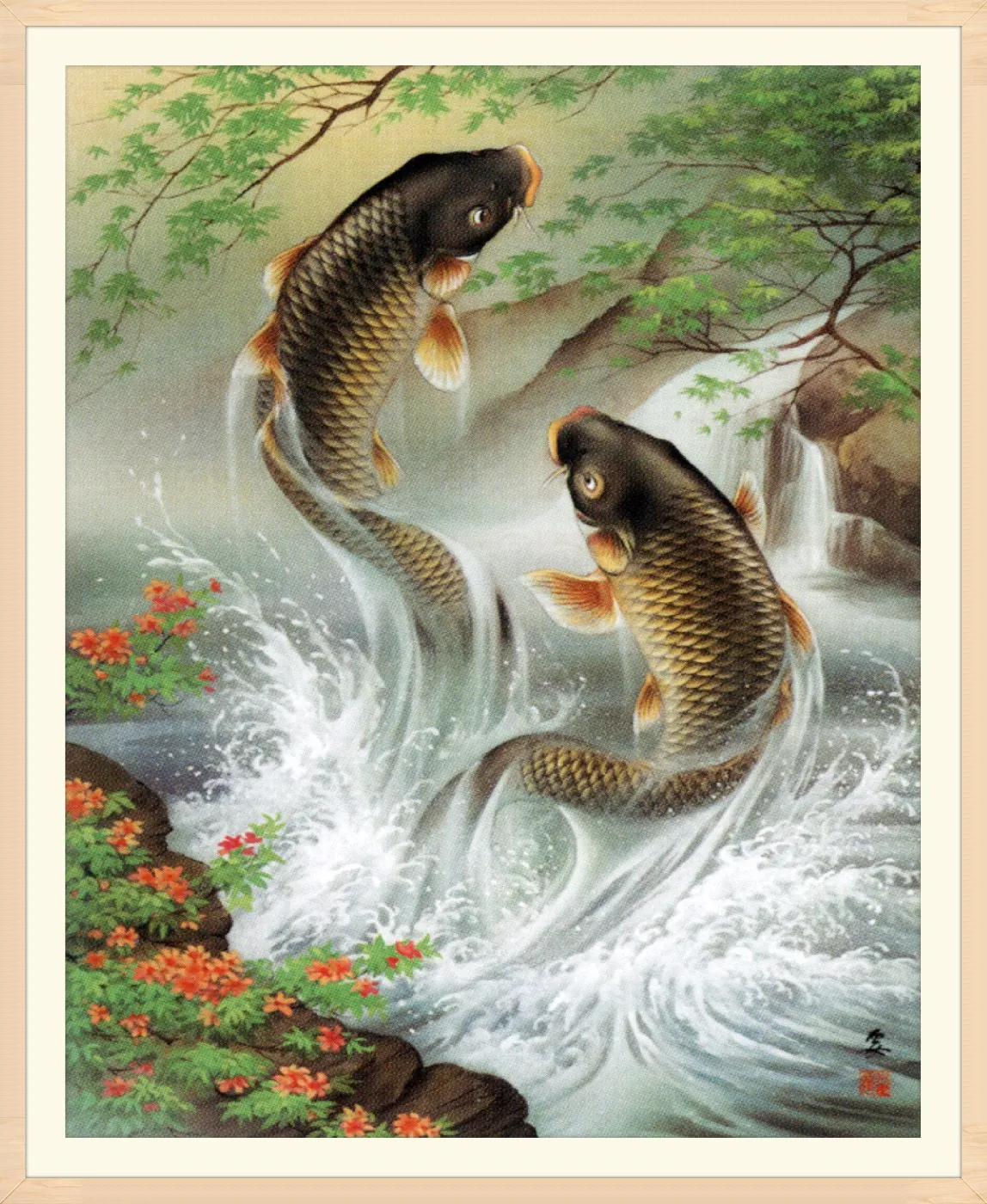 

5D Diamond Painting Fish Animal Round Full Diamond Embroidery DIY Koi Out of Water Mosaic Art Cross Stitch Home Decor