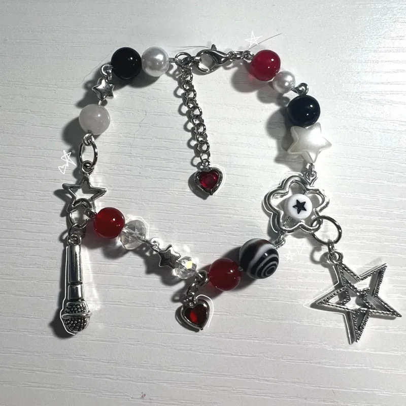 Y2k гранж fairycore милый готический браслет ручной работы