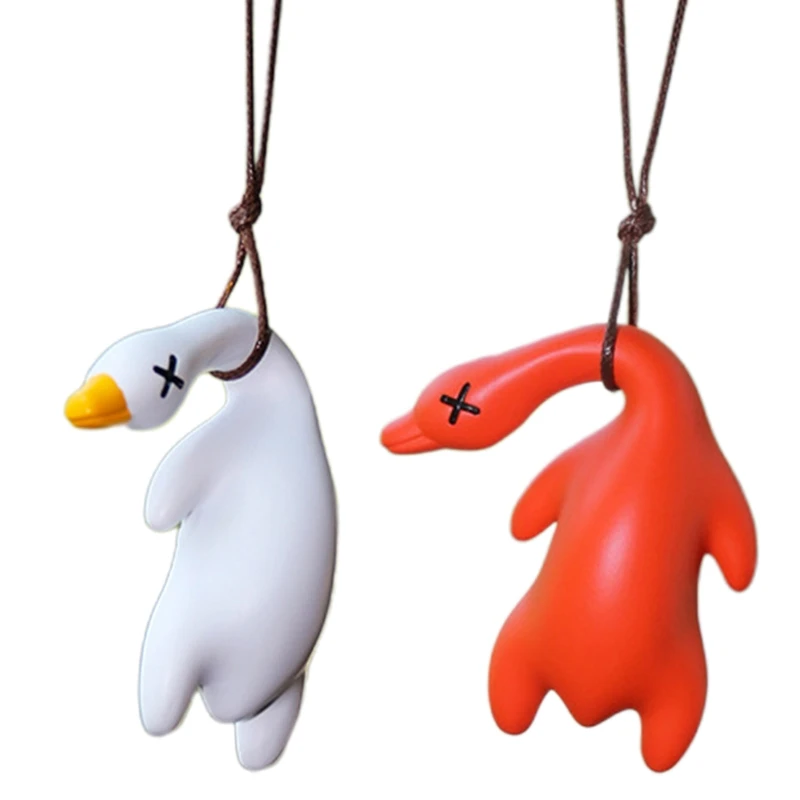 

Roast Duck Hanging Ornament Cute Pendant for Car Goods Cartoon Roast Duck Hanging Duck Pendant for Rearview Mirrors