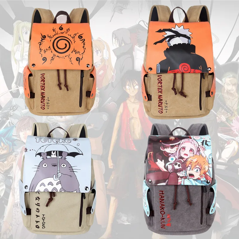 

Anime Periphery Naruto Blood Wheel Eye Student Bag Canvas Backpack School Bag Backpack Men Kawaii Bag