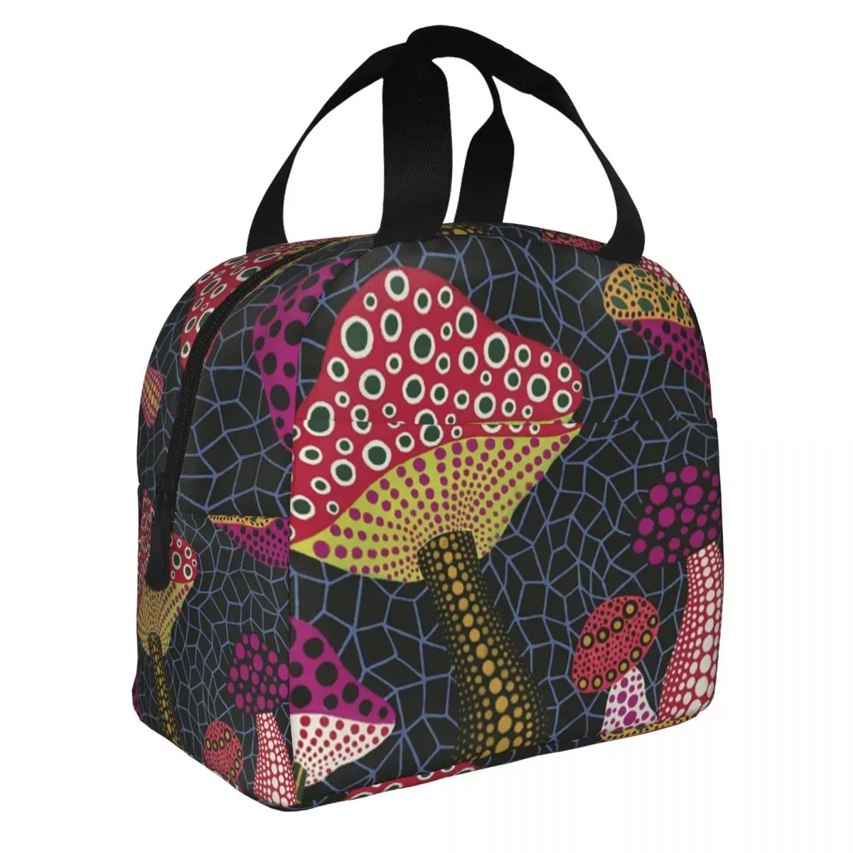 Изолированные сумки для обеда Yayoi Kusama на заказ пикника открытом воздухе