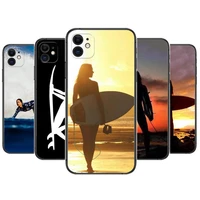 surfer surfing skateboard phone cases for iphone 13 pro max case 12 11 pro max 8 plus 7plus 6s xr x xs 6 mini se mobile cell