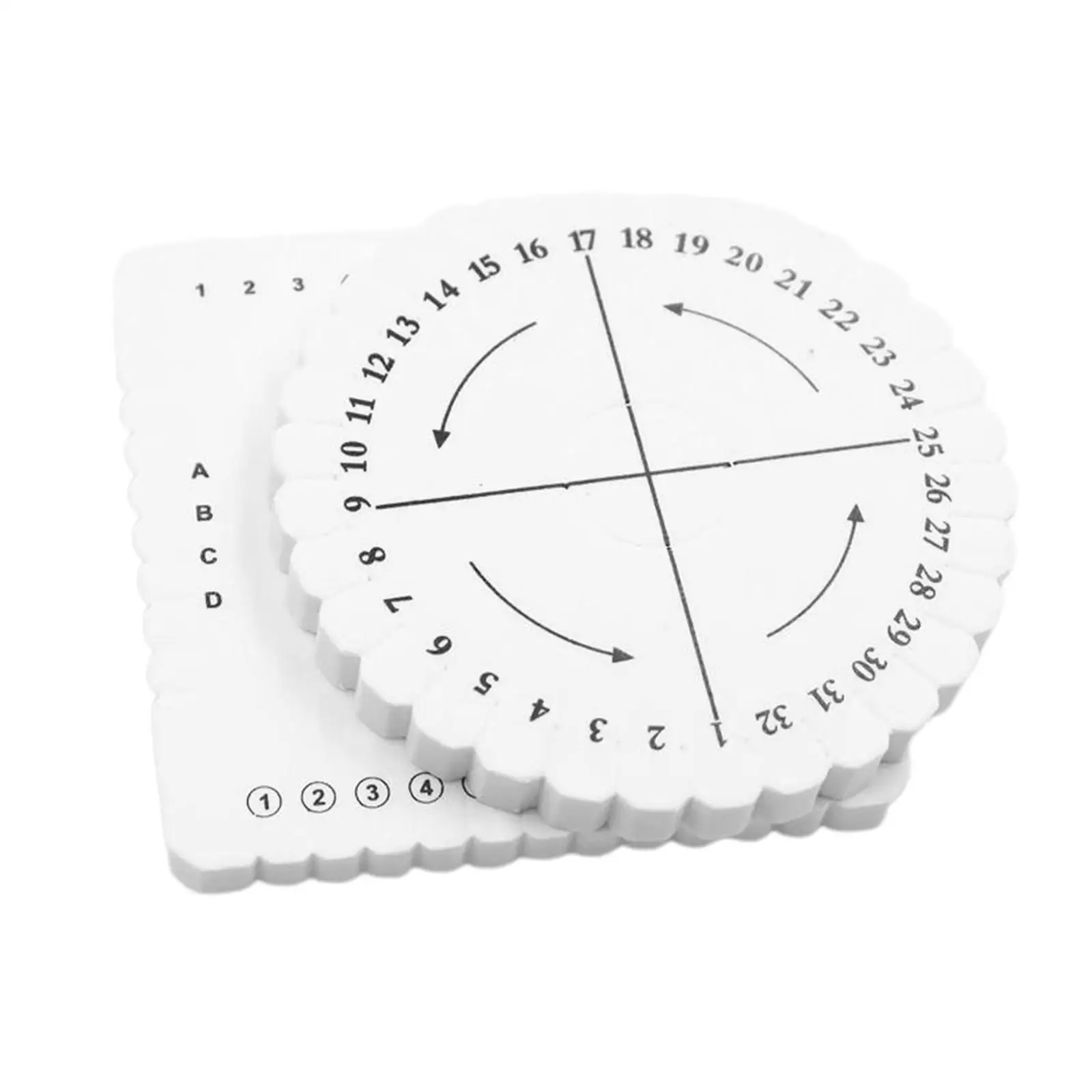 2 набора квадратных круглых бусин Kumihimo диск/диск оплетки