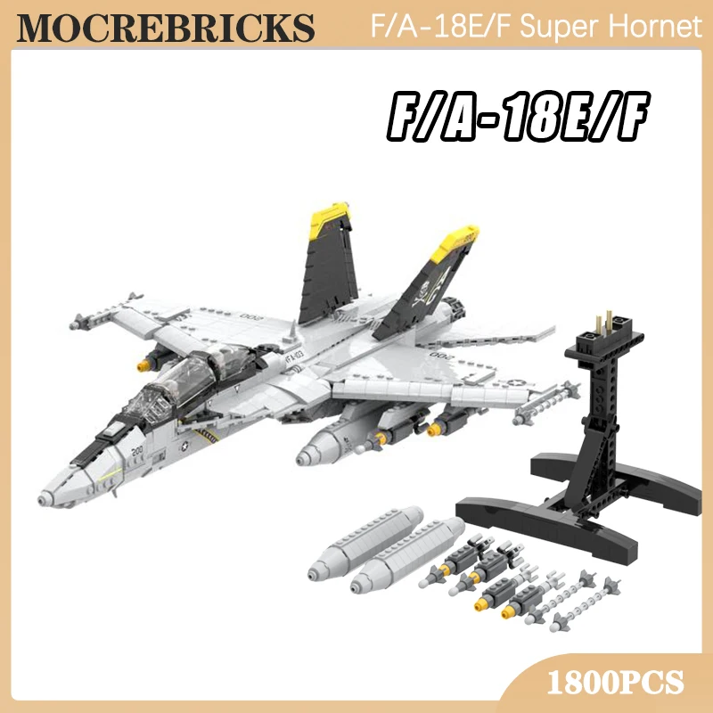 

Вторая мировая война военный эксперт MOC США ВВС F/A-18E/F строительные блоки супер Hornet Истребитель модели технологии кирпичи игрушечный самоле...