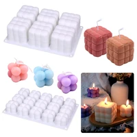 large 156 cavitys bubble cube candles aromatherapy silicone mould mousse cake molds 3d chocolate hand made soap tool food grade