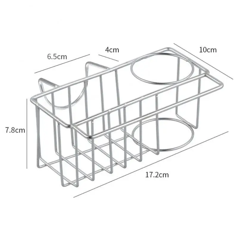 Stainless Steel Faucet Rack Kitchen Storage Shelf Sponge Dish Cloth Finishing Rack Drain Rack Pool Rag Storage Drain Dry Rack