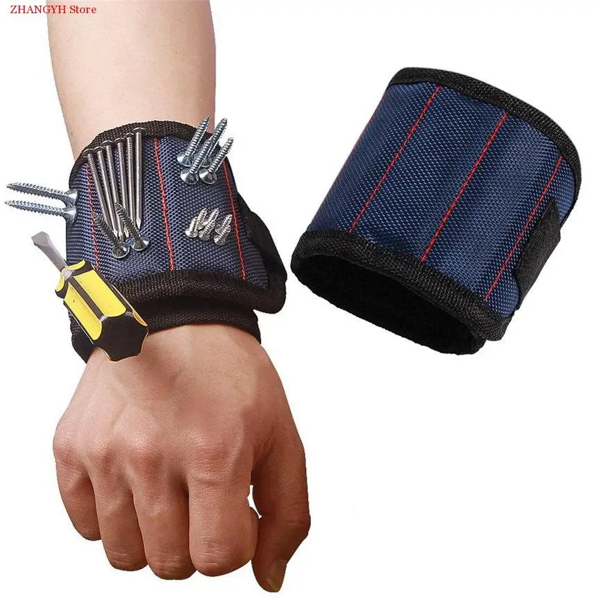 

3 Magnetic Wristband Pocket Tool Belt Pouch Bag Screws Holding Working Helper 360 * 90mm marker storage