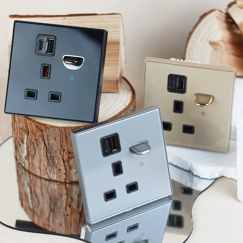 Штепсельное USB-устройство YINKA штепсельная вилка стандарта Великобритании на 13 а с