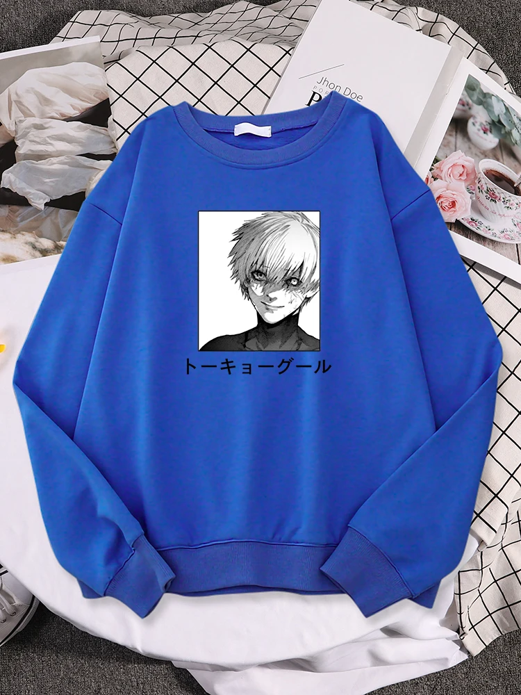 

Женские спортивные пуловеры с капюшоном Ken Kaneki, Токийский Гуль, модный Свободный спортивный костюм в стиле Харадзюку, осенняя теплая толстовка