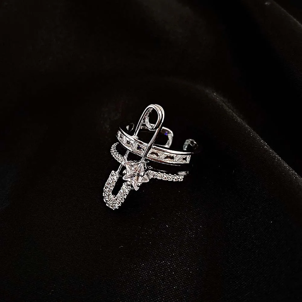 Женская европейская и американская булавка двухслойное преувеличенное медное