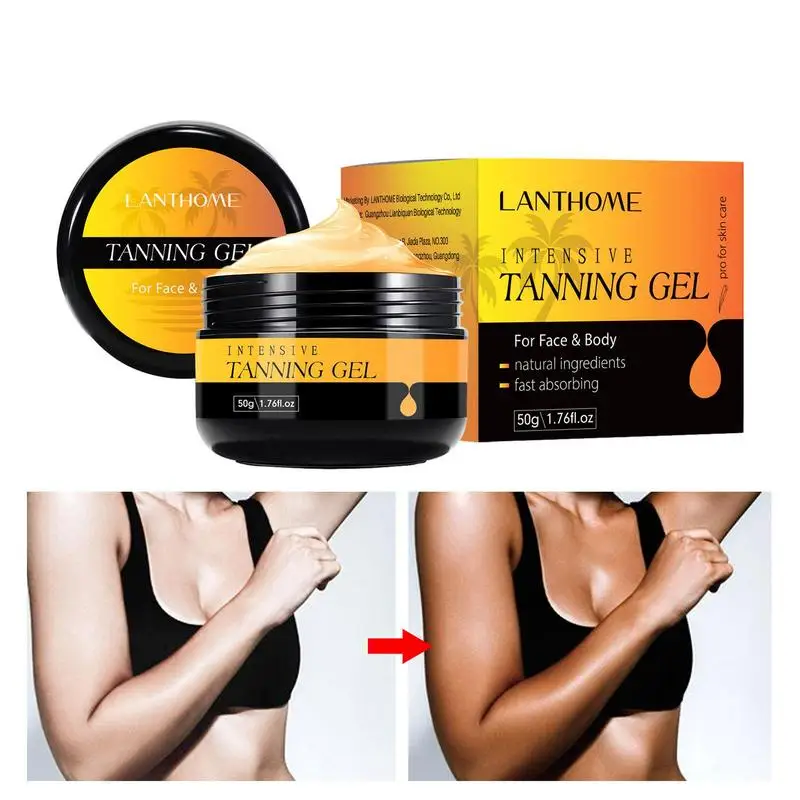 

Tanning Gel Intensive Tanning Luxe Gel Tanning Cream Sun Tanner Oil Self Solarium Cream Body Face Bronzer Self Tanners Lotion