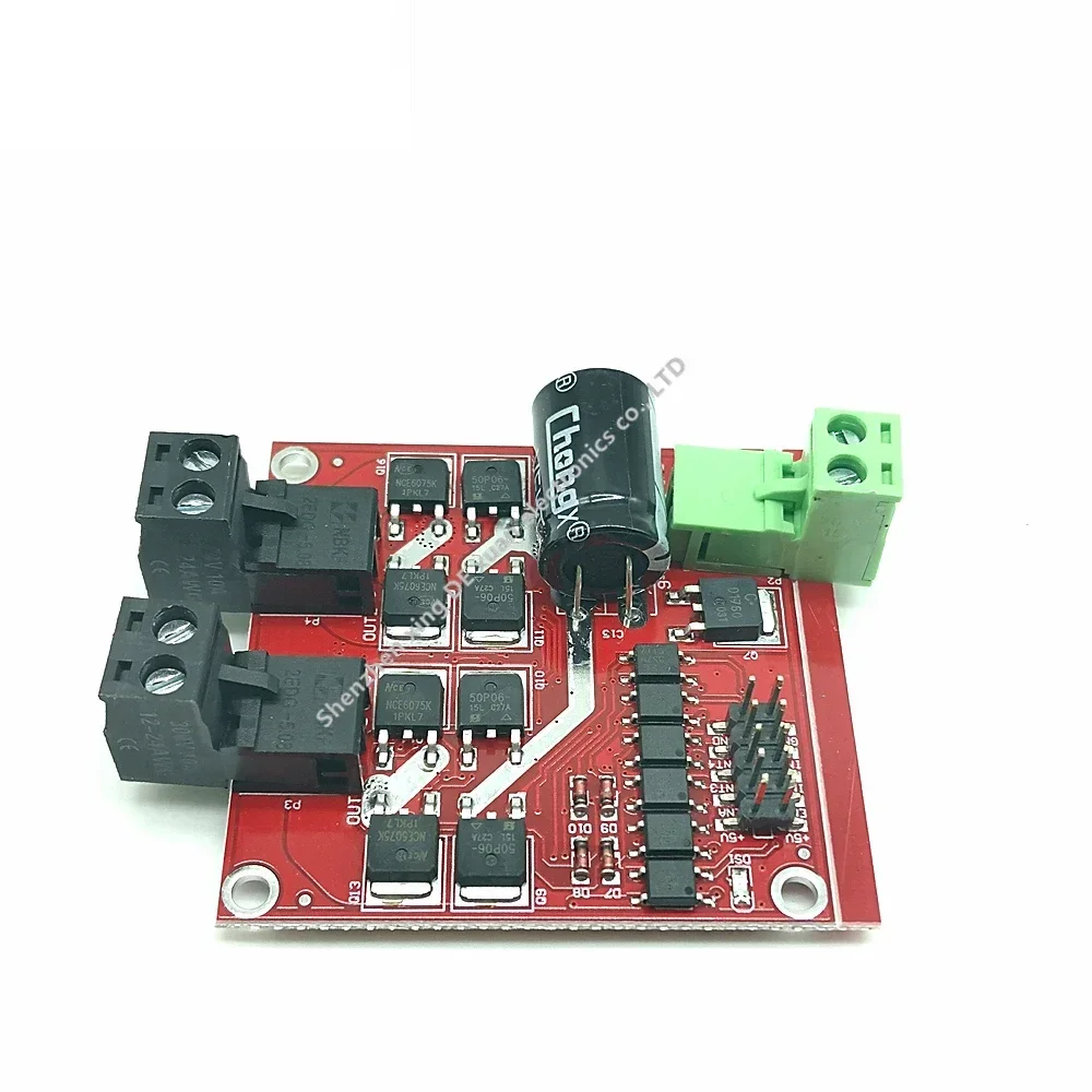 Двухканальный модуль драйвера двигателя постоянного тока 160 Вт 7 А 12 В 24 H-мост L298