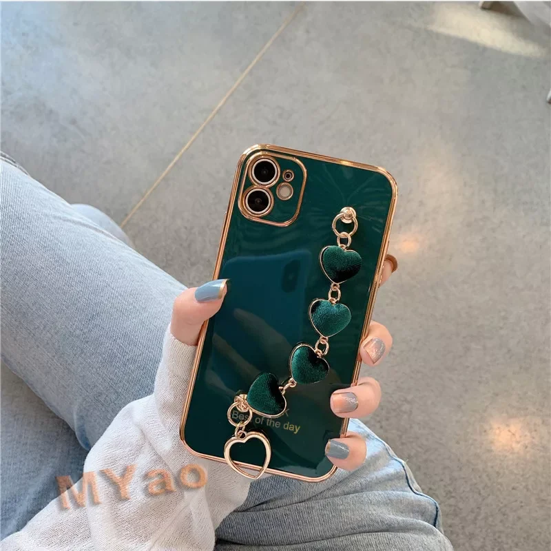 

NEW2023 Luxury Bracelet Phone Case galaxy Note 8 9 10 20 Ultra Pro Lite S20 Ultra S10 Plus S8 S9 Chain Cover