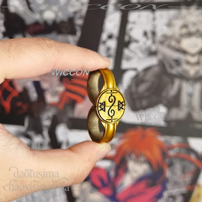Фото Аниме-шляпа ведьмы, кольцо Olruggio Link Ring 3D из полимолочной кислоты, реквизит и аксессуары для косплея, подарки на Хэллоуин, Рождество, день рождения №1