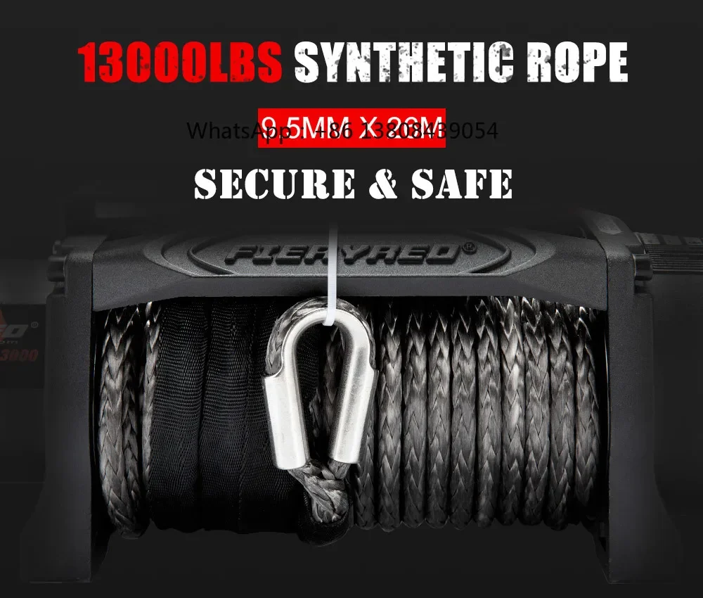 12 В 13000 фунтов/5909 кг IP67 водонепроницаемый автомобиль 4x4 внедорожник