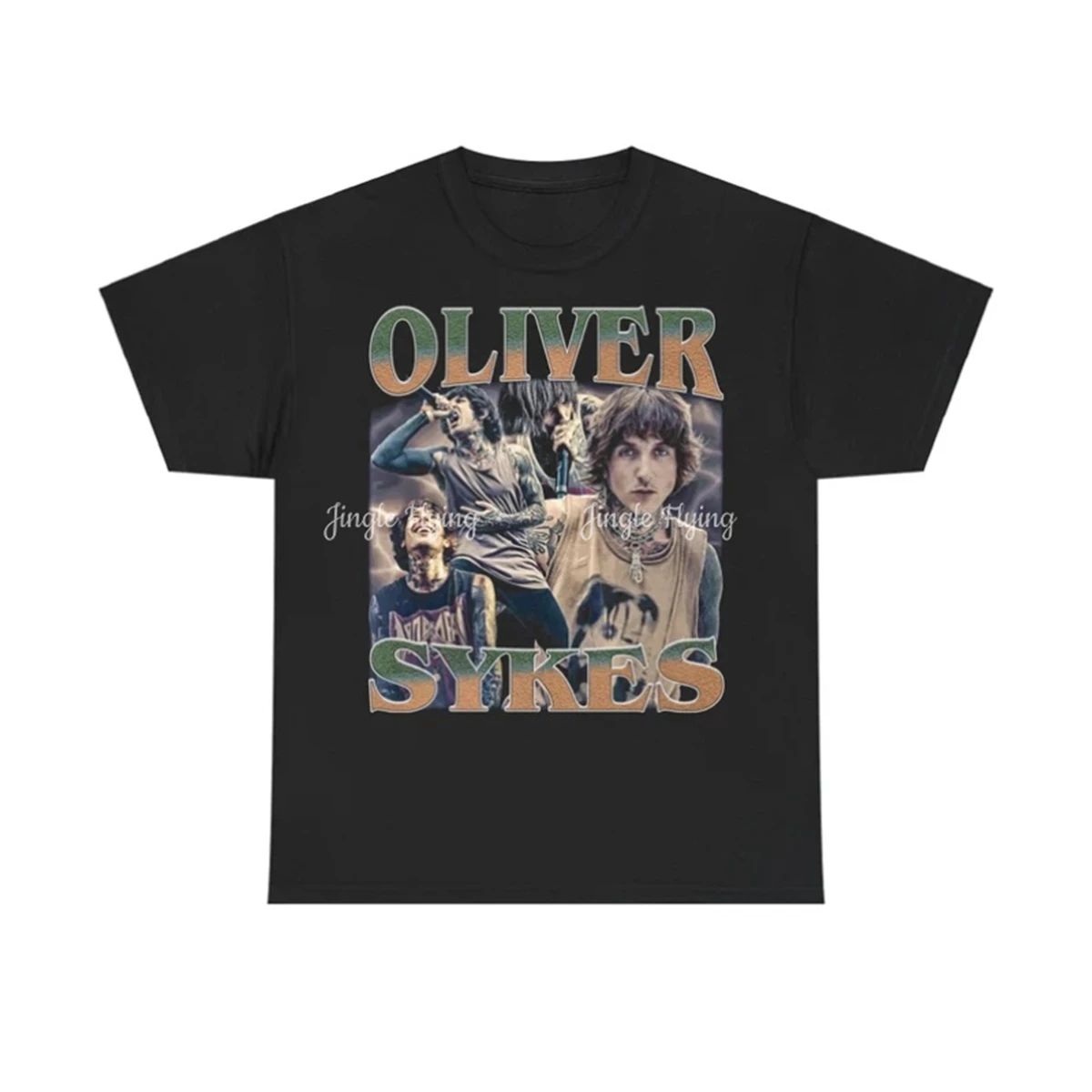 Винтажная женская футболка Oliver Sykes мягкая дышащая повседневная уличная одежда