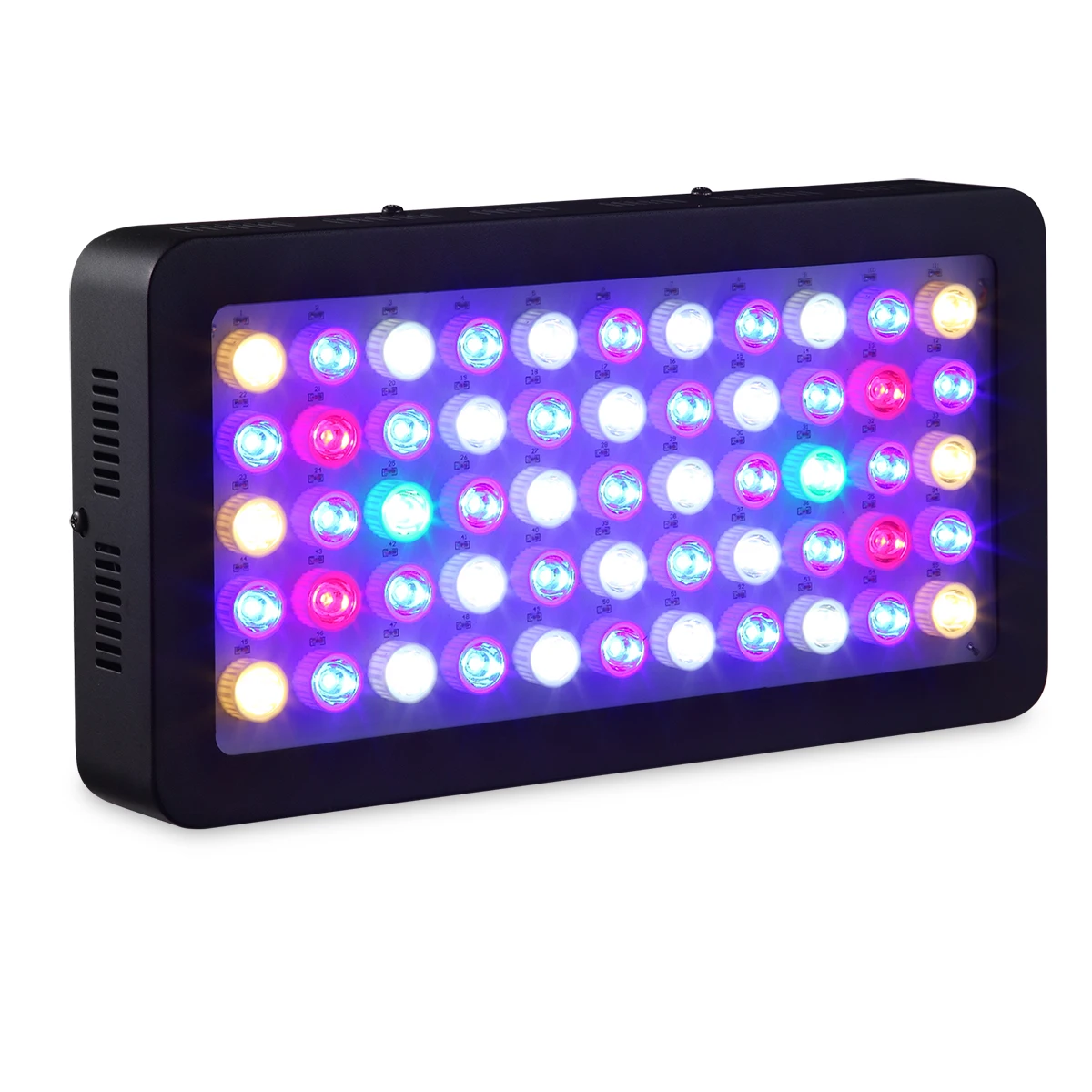 165W Aquarium Lights Full Spectrum Dual Dimmable for Fish Tank Coral Reef Growth in Freshwater and Saltwater with White Blue LPS