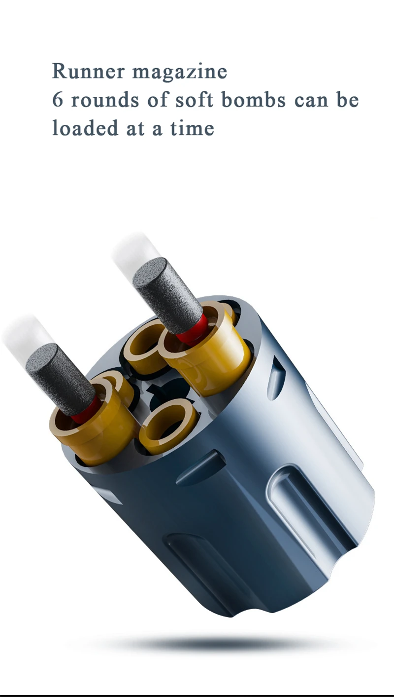 Игрушки для улицы револьвер из сплава пистолет с мягкими пулями игрушечные