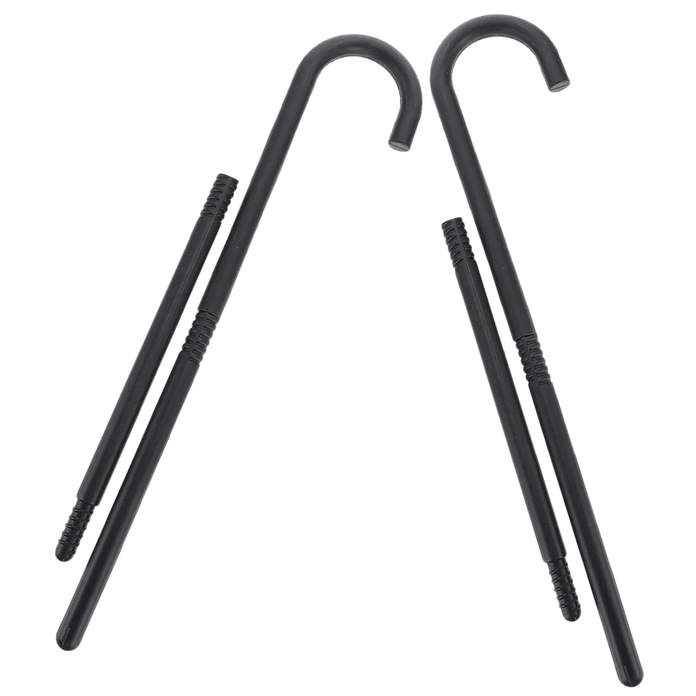 

2 Sets Party Magician Crutches Party Crutch Performance Crutch Plastic Crutch Sticks