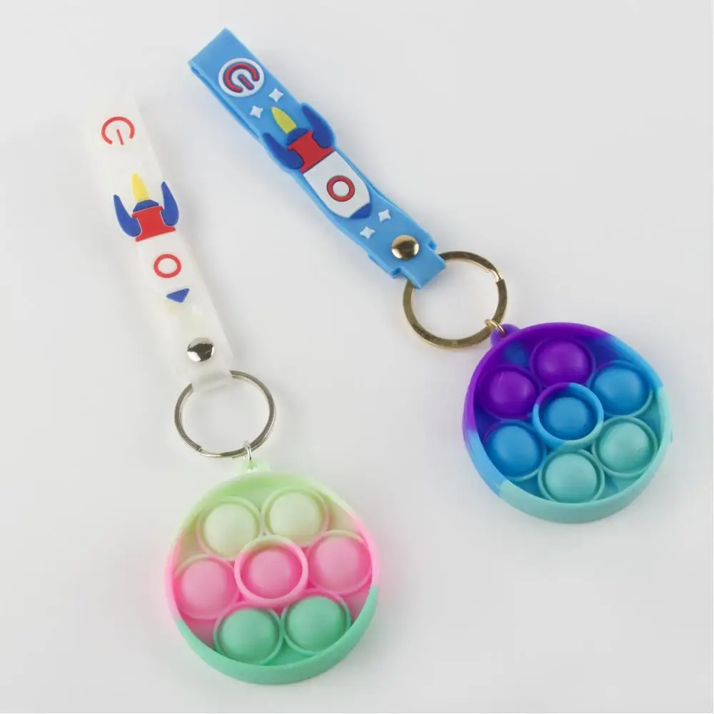 

Round Figured Original Pop It Stress Keychain