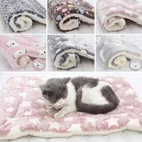 pet sleeping mat cat bed dog bed thickened pet soft wool mat blanket mmattress household portable washable warm carpet 4 8 916 r