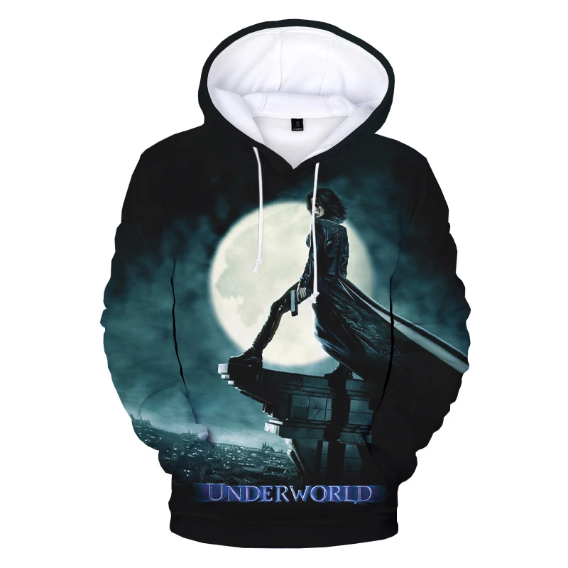 

New Hoodie 2021 Underworld 3D Hoodie Sweatshirts Horror Movie Print Streetwear Hoodies Men Women Fashion Ove 100-4XL Oversized