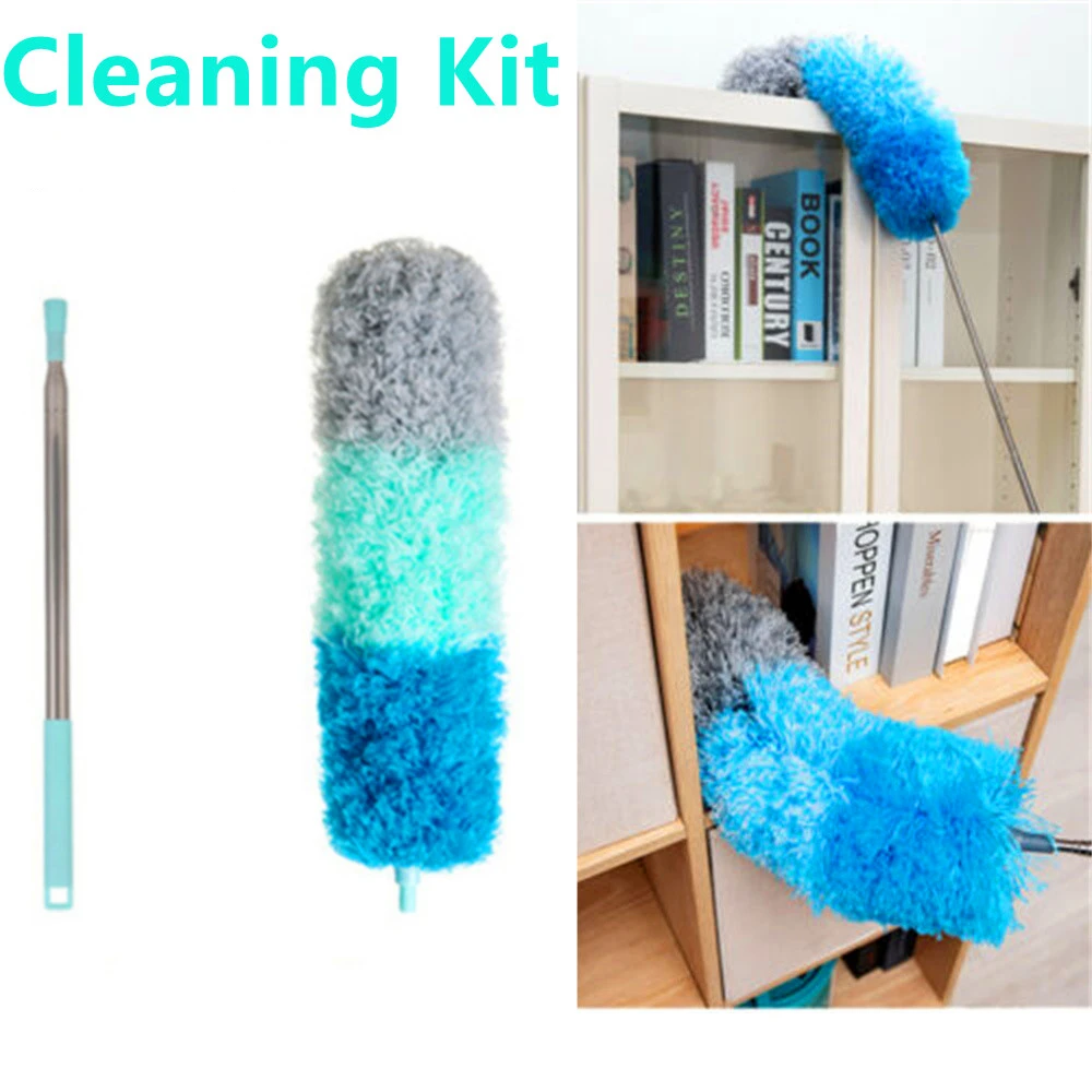 

Telescopic Magic Dust Brush 245cm Handle Microfiber Feather Removal Dusters Lightweight Household Gap Cleaning Tools