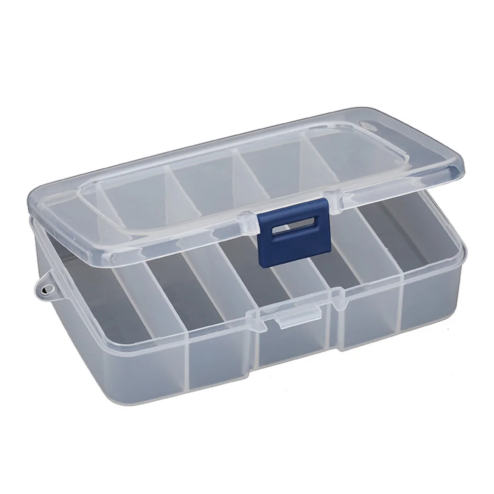 

1 PC Plastic Tool Screws IC Storage Box Craft Organizer Small Part Container Case Hook Design Translucent Portable Tool Bag