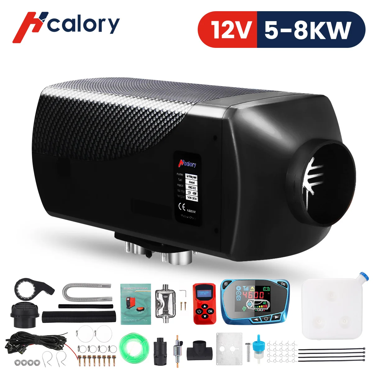 

Hcalory Car Heater 5-8KW 12V Air Diesels Heater Parking Heater With Remote Control LCD Monitor for RV, Motorhome , Trucks, Boats