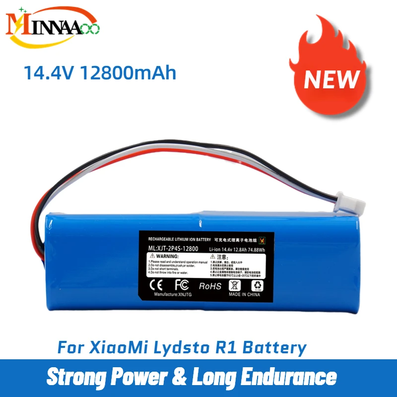 

For Xiaomi Robot Upgraded Battery 1C P1904-4S1P-MM Mijia Mi Vacuum Cleaner Sweeping Mopping Robot Replacement Battery G1l