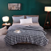 summer blanket for bed plaid on the sofa bedspread blanket single double bed kids adult soft cotton comforter quilts 200x230cm