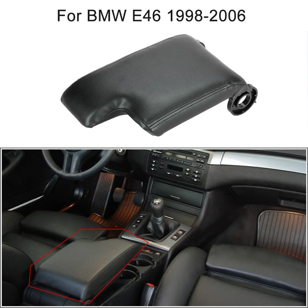 

Накладка на подлокотник центральной консоли из волоконной кожи для BMW E46 1998-2006