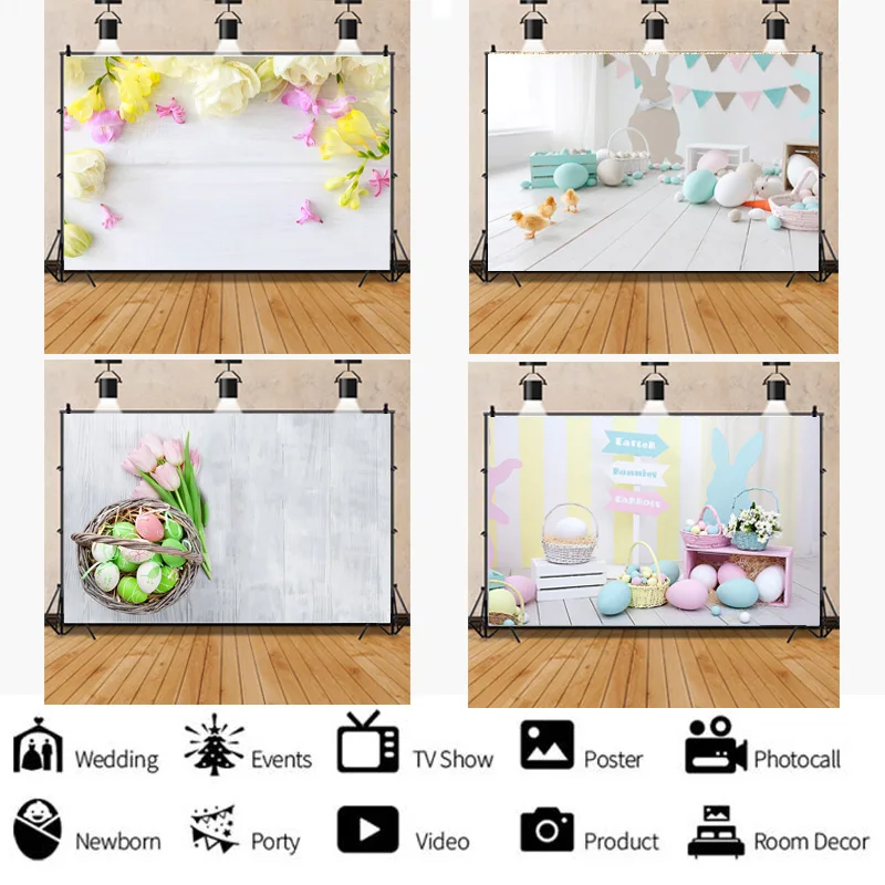 

ZHISUXI Christmas Day Photography Backdrops Snowman and Easter Halloween Photo Studio Background LGH-03