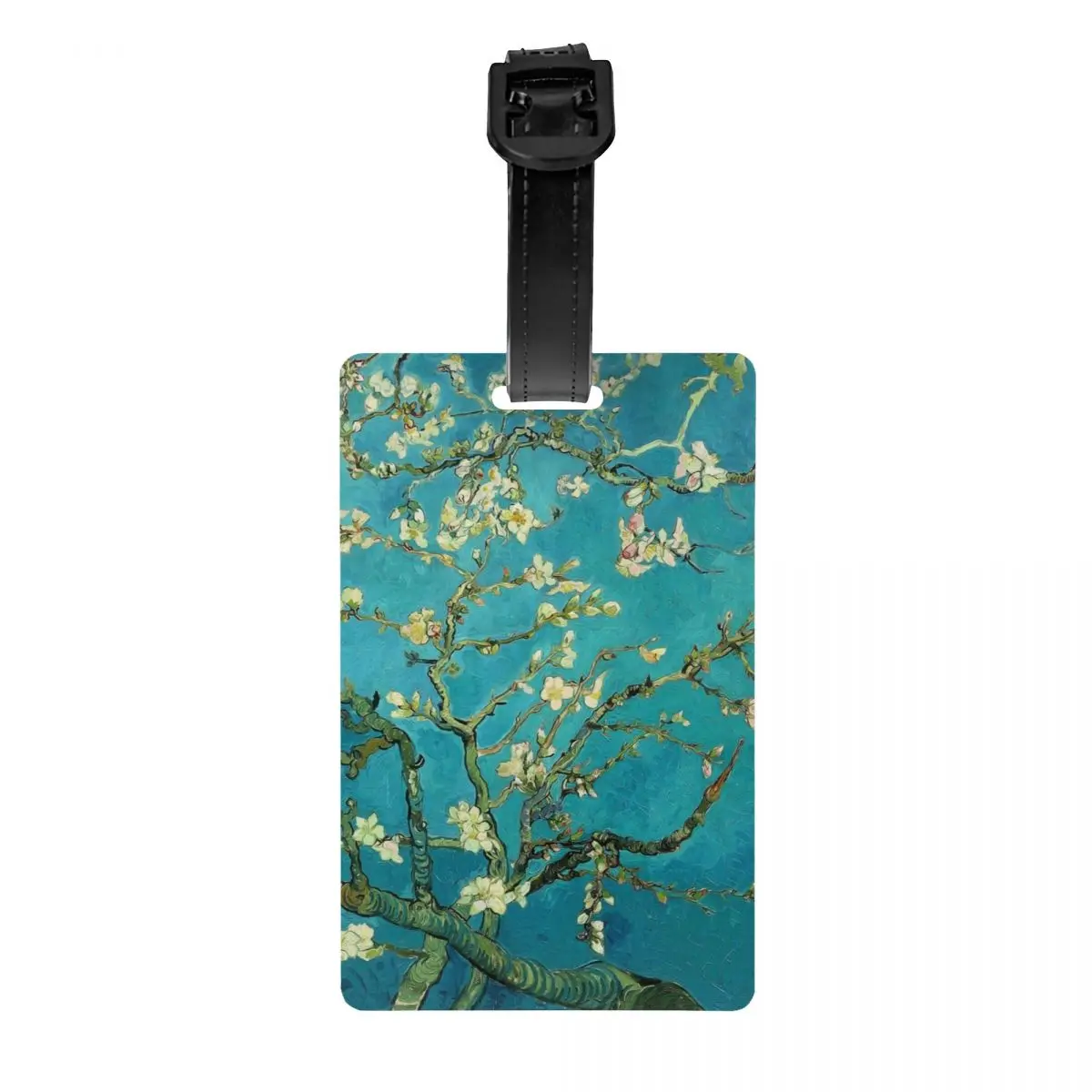 

Vincent Van Gogh Blossoming Almond Tree Luggage Tag Privacy Protection Flowers Painting Baggage Tags Travel Bag Labels Suitcase