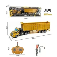 auterco scale 148 rc car semi trailer construction truck heavy transport truck dump model toys for adults boys kids children