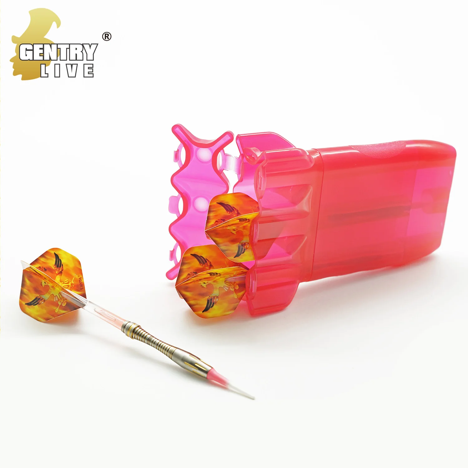 

GENTRY LIVE пластиковый Дартс Box Регулируемый полупрозрачный цельный Переносной Контейнер для хранения дротиков