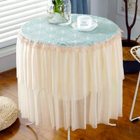 round long lace tableclothcourt romantic style lacerural life table decoration