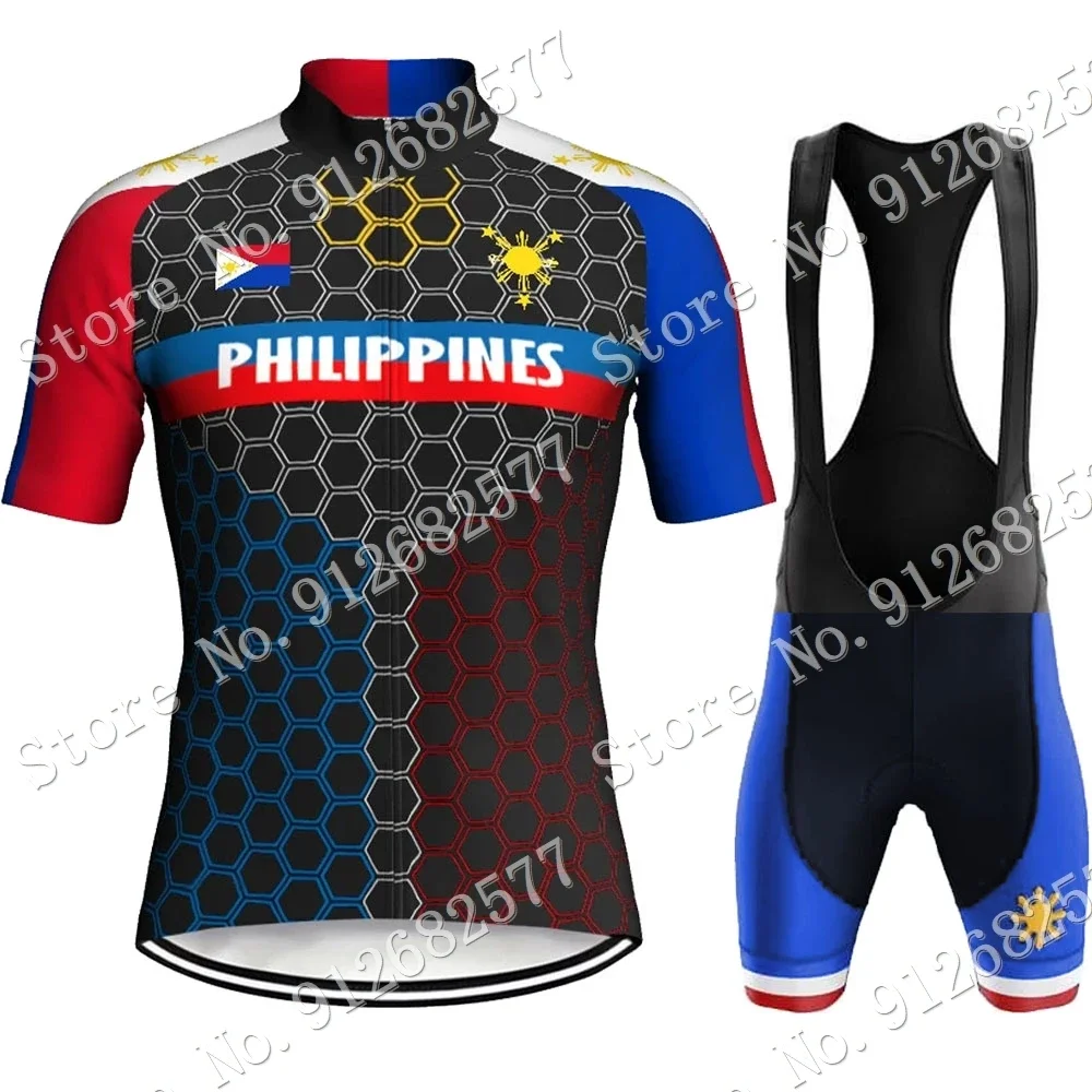 Командный Филиппинский велосипедный комплект из джерси 2024 одежда для шоссейного